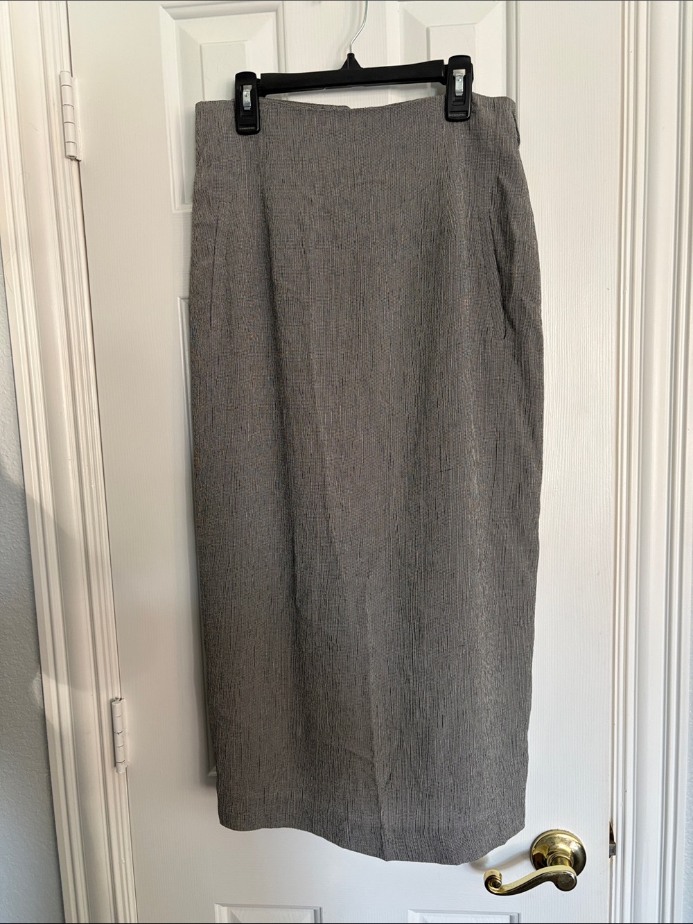 Jones New York Gray Ribbed Pencil Skirt